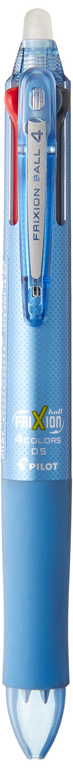 بايلوت قلم حبر جاف بايلوت فريكسيون 4 ألوان، جسم أزرق فاتح (LKFB-80EF-LB) - Image 1